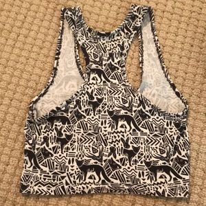 Nollie patterned racerback crop top (never worn)